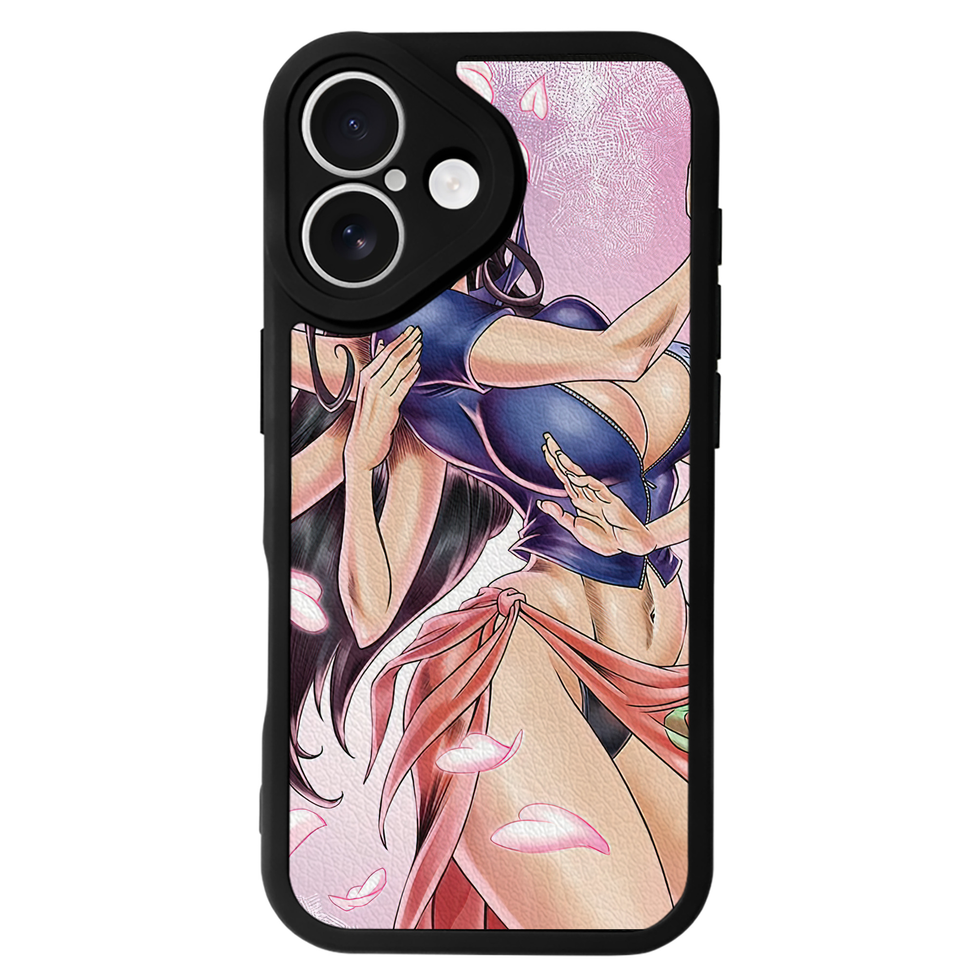 （画像用） ワンピース ONE PIECE 【iPhone 16シリーズ対応】シリコンスマホケース（レザー調） 材質：シリコン